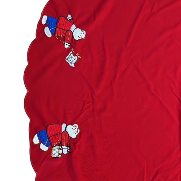 Musical Marching Bears on Parade Christmas Tree Skirt~Approx 55 1/2” - Picture 3 of 4